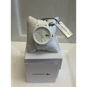 Lacoste L.12.12 White Silicone Watch 2010984 Sporty & Stylish NEW in Box & Tags